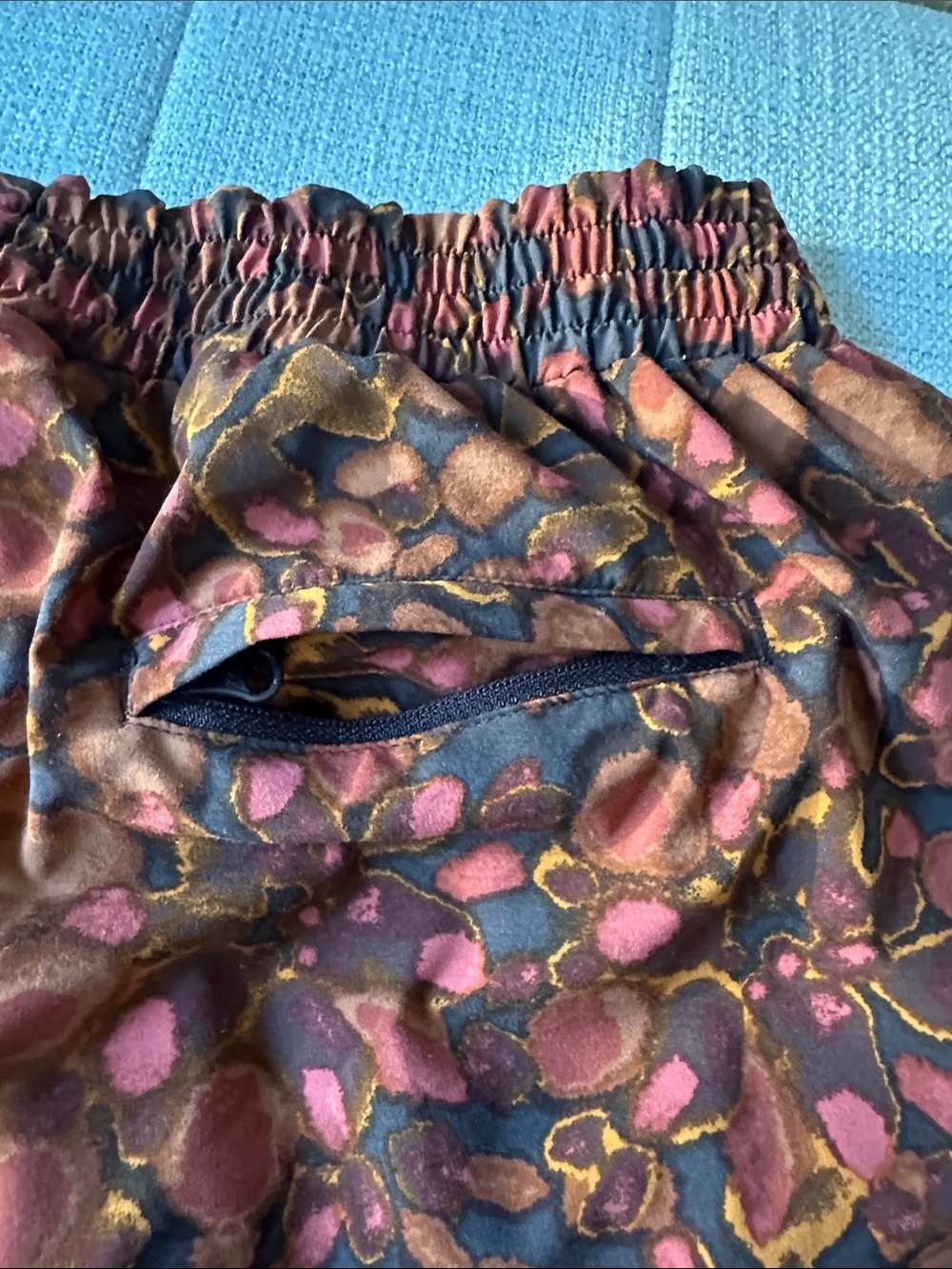 Toad&Co Rust and Pink Floral-Print Crusher Shorts - Picture 3 of 3